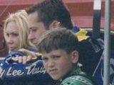 C.J. with Rob, Aaron, and Mindy in the Lantzer pits.